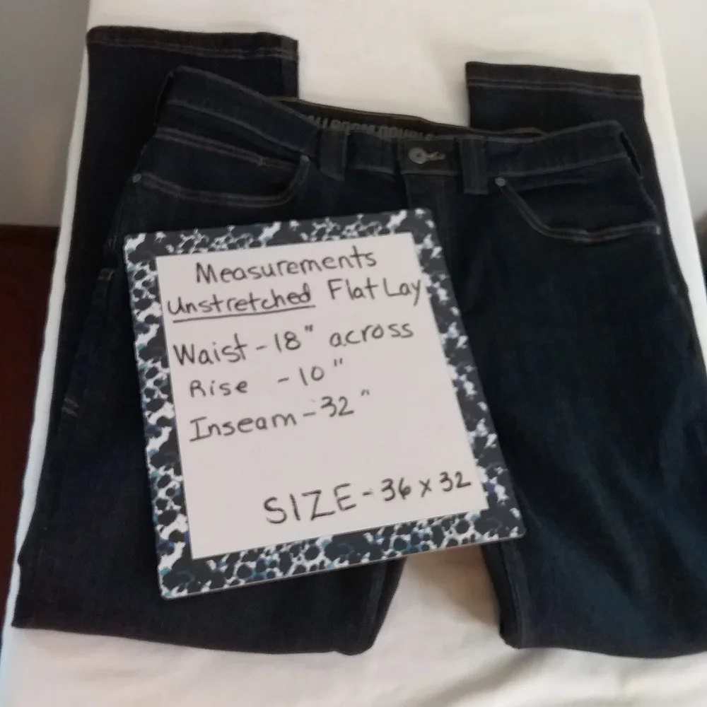 SOLD Duluth Trading NWOT Men's Indigo Ballroom Double Flex Slim Fit Jeans 36x32 - Picture 13 of 14